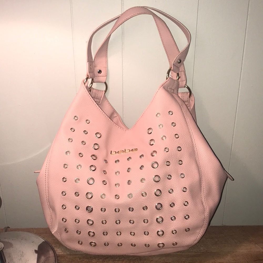 Light pink bebe hobo bag